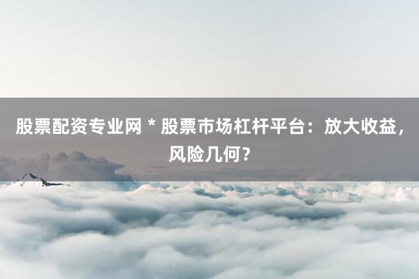股票配资专业网 * 股票市场杠杆平台：放大收益，风险几何？