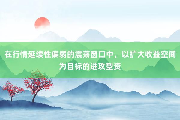 在行情延续性偏弱的震荡窗口中，以扩大收益空间为目标的进攻型资