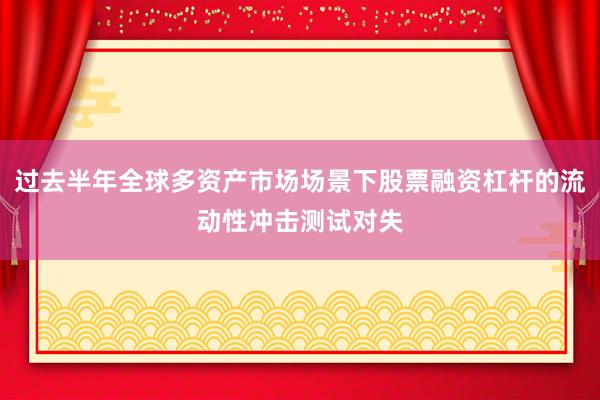 过去半年全球多资产市场场景下股票融资杠杆的流动性冲击测试对失