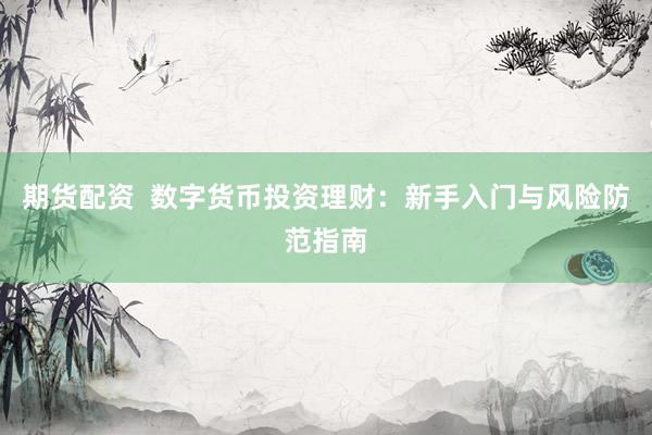 期货配资 数字货币投资理财:新手入门与风险防范指南